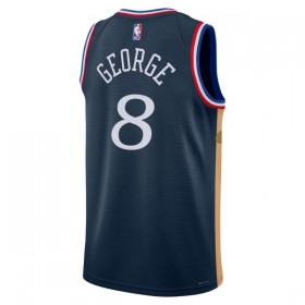 NBA Mænd Trøje Philadelphia 76ers Paul George 2025-26 Nike City Edition Navy Swingman